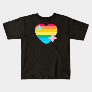 GAY PRIDE TWITTER HEART EMOJI Kids T-Shirt